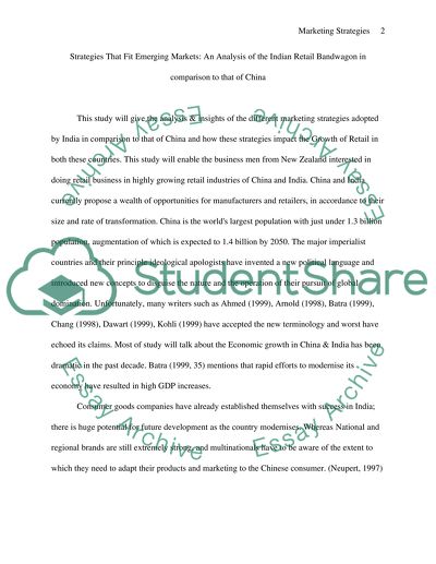 Strategies That Fit Emerging Markets