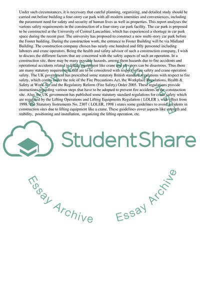 Fire Safety Management & Legislation in Constructing