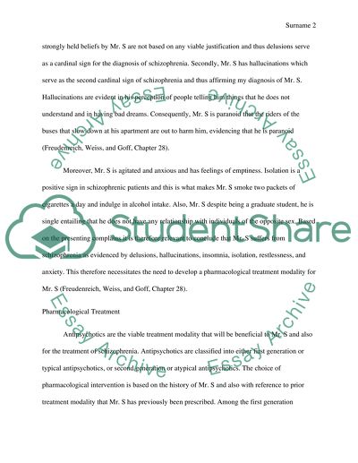 Pharmacological Treatment Interventions for Mental Health, Attention and Memory Disorders