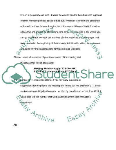 The Ethical and Regulatory Issues of the Business-To-Consumer Site