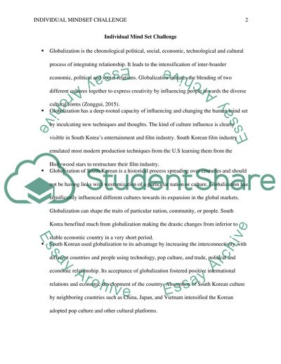 Individual Mindset Challenge