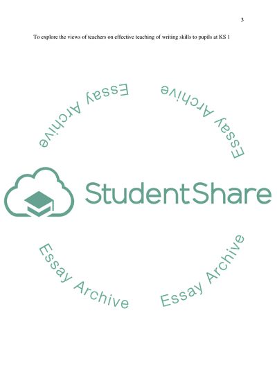 The Impact of Effective Teaching on Pupils Writing Achievement