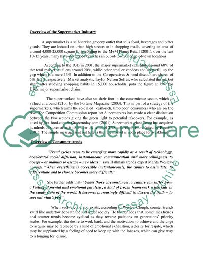 Supermarket the Urban Trend