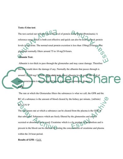 Renal Disease: Measuring Renal Function