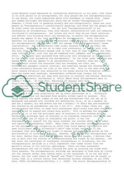 Discussion 2 EMBA 530 Innovation: student replys