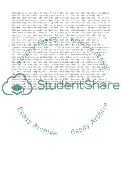 Technology in Business