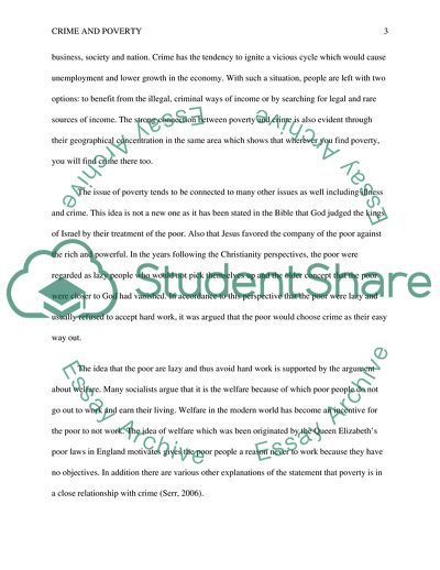 Poverty and Crime Relationship