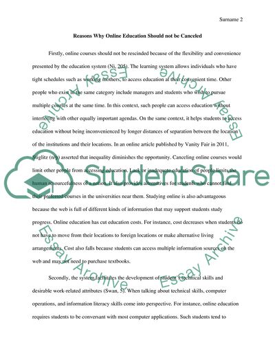 Online Courses at Universities