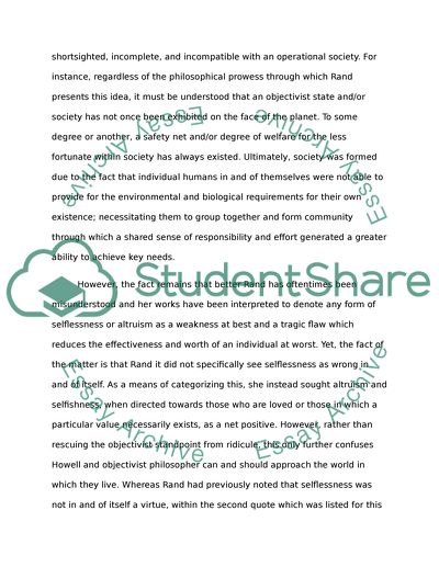 The Way in Which Humans Should Interact - Ayn Rand