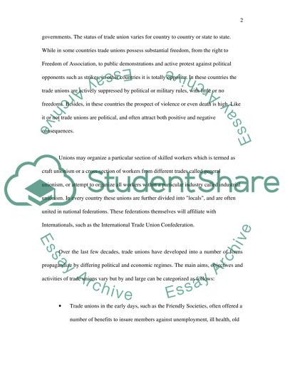 Trade Unions in the Work Place Can Only Have a Negative Impact on Productivity