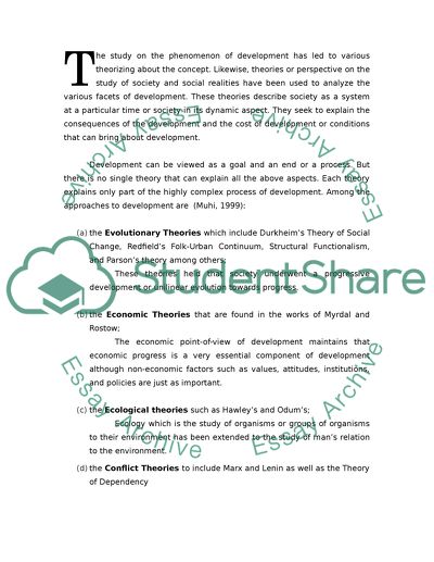 Development in Crisis Today