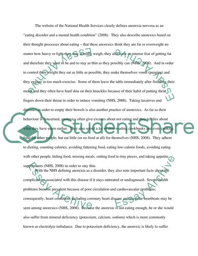 Anorexia Nervosa and Pro-anorexia Nervosa Websites