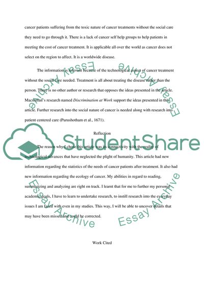 What Really Matters in Cancer