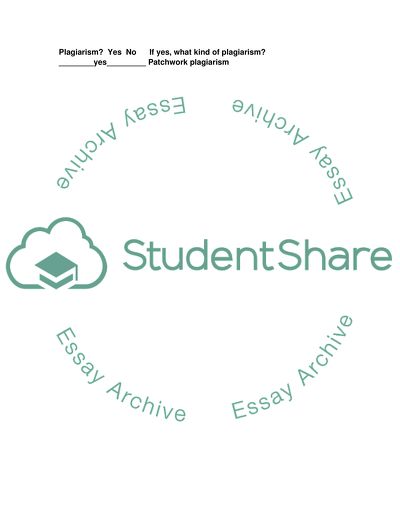 Plagiarism in Original Writing