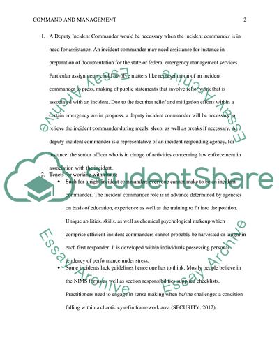 Command and Management