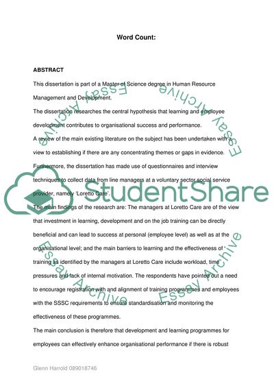 MSc Human Resource Management and Development