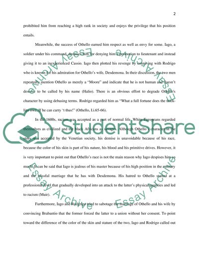 Othello: Shakespeares Radical Depiction of Race in the 17th Century