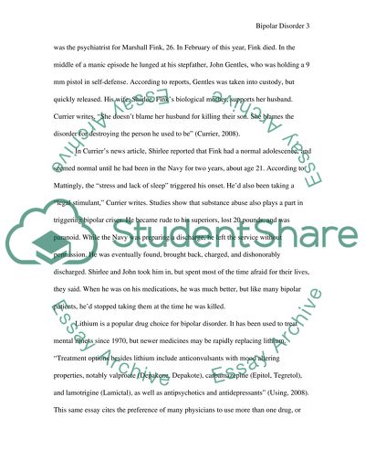 Current Thoughts on Bipolar Disorder