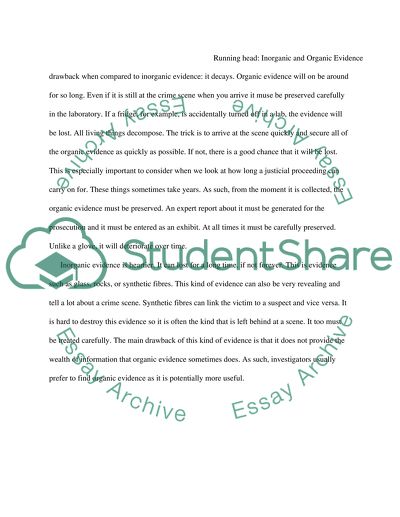 Organic vs. Inorganic