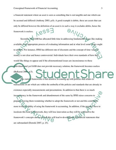 Conceptual Framework of Financial Accounting