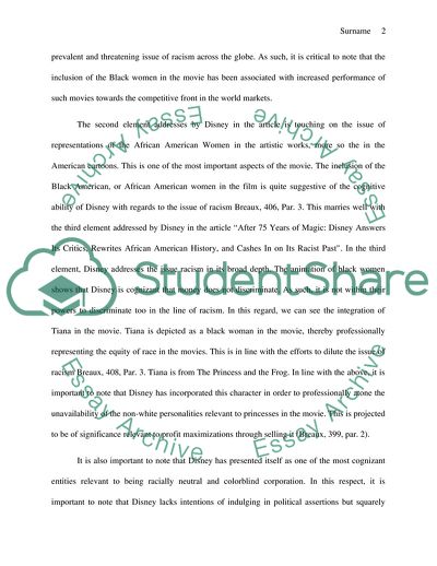 Racism Issues in Disney Movies