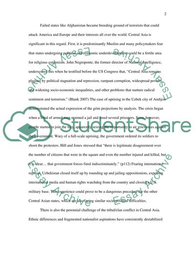 Central Asian Politics - The US and the EU in Central Asia