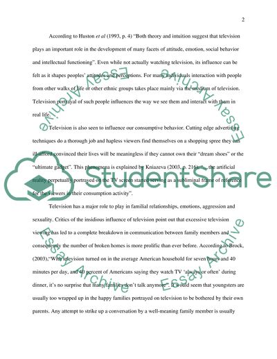 Understanding the Statement - Even When We Are Not Watching Television, It Still Frames Our Lives