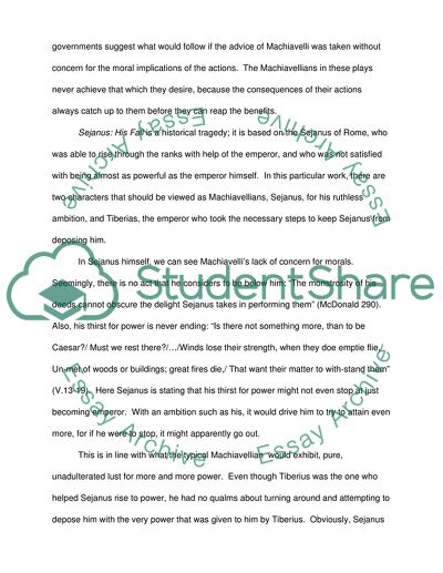 The Machiavellian in the White Devil