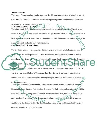 Development of a Plot in Town and Rural Areas