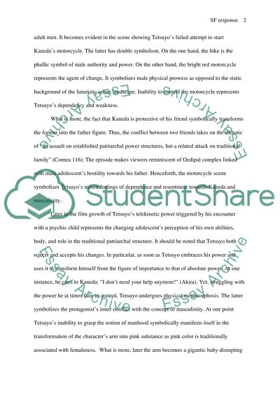 Reading response SF 2