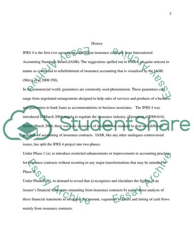 Insurance Contracts in International Accounting Standards