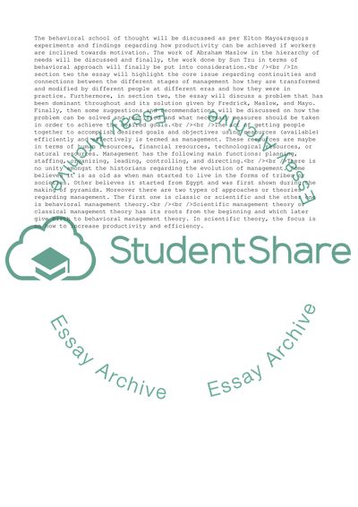 Managemet Today from Exanining Its Historical Foundations