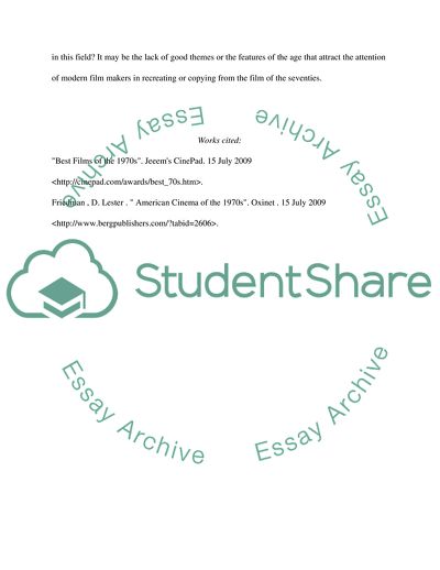 American Films in the 1970s