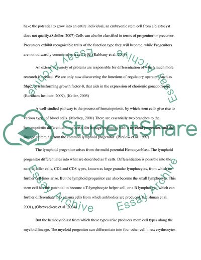 Thesis Examples In Essays Cellular Replacement Therapy And Stem Cell Research Friendship Essay In English also Narrative Essay Examples For High School Wet Lab Cellular Replacement Therapy And Stem Cell Research Essay English Short Essays