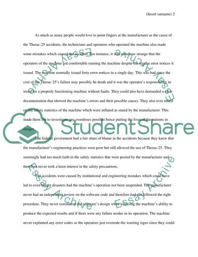 The Therac-25 and Its Accident Investigation