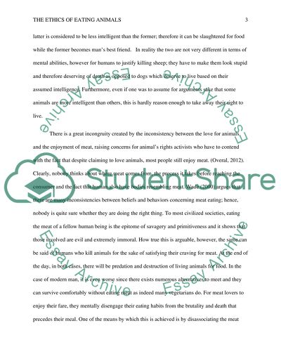 The Ethics of Eating Animals