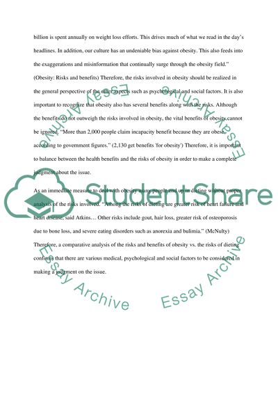 Dieting in America and Obesity