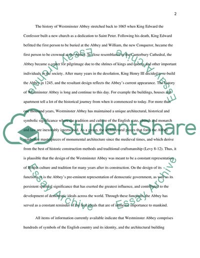 Significance of Design of Westminster Abbey