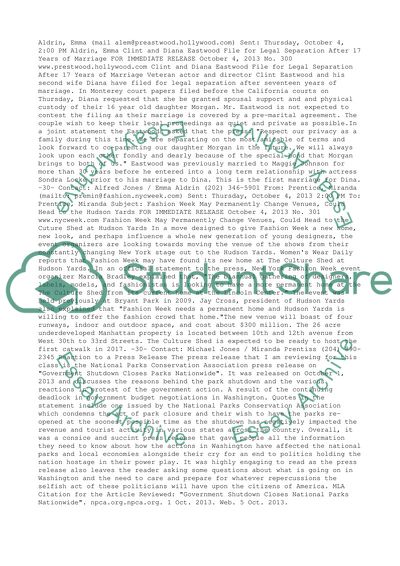 Communications: Writing for Public Relations