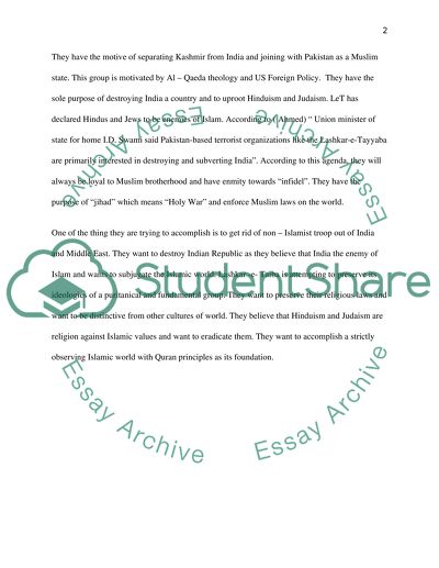 The Leaders of Lashkar - e Taiba