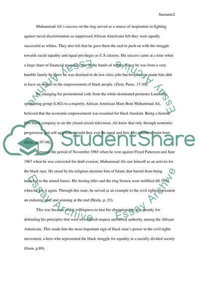 Muhammad Ali`s Significance in the Civil Rights Movement