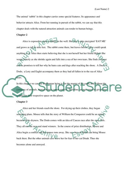 Alices Adventures in Wonderland - A Natural Human-Animal Bond