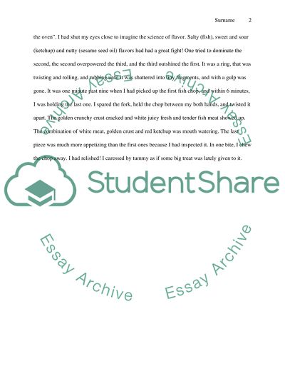 The Description of Dinner Time