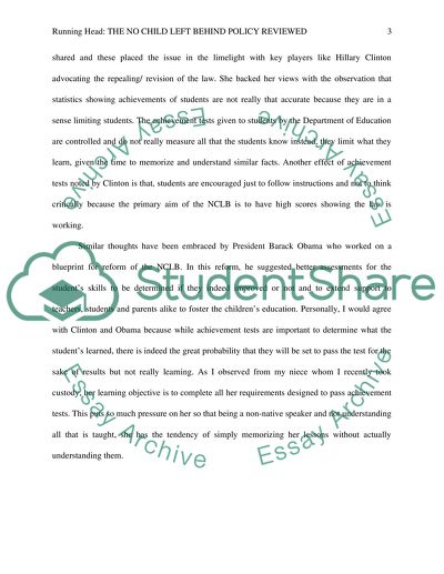 No Child Left Behind Act