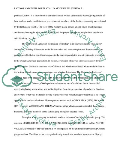 Latinos and Their Portrayal in Modern Television