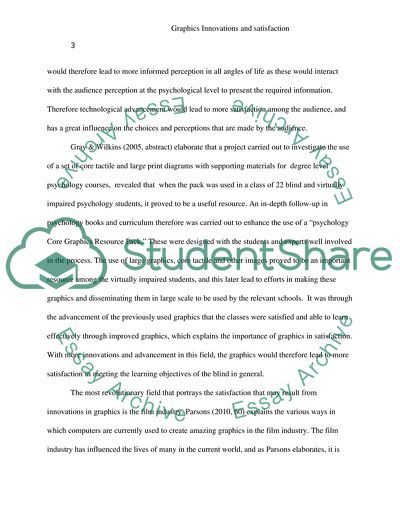 Graphics Innovations and Satisfaction