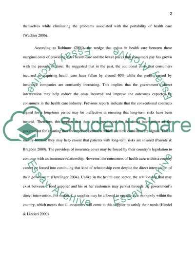 The Analysis of Health Economics