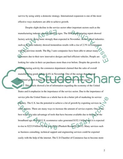 The US Service Sector