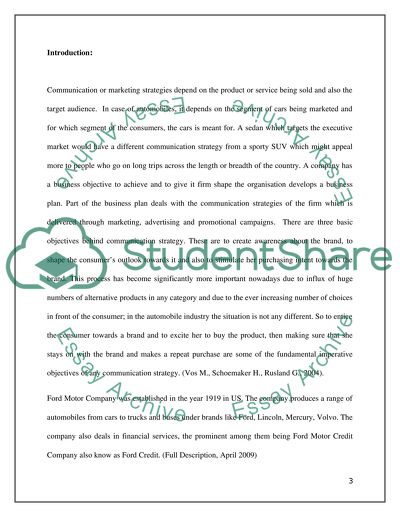 Communication or marketing strategies