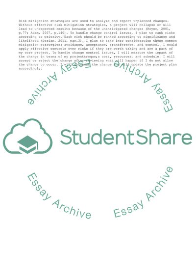 Project Risk Management